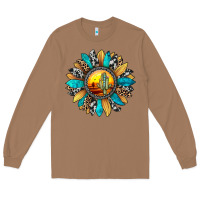 Toasted Coconut sunset sunflower Long Sleeve Tee - JahusDesignShop