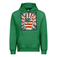 Emerald Freedom rock hand Urban Hoodie - FaDigitalArtStudio