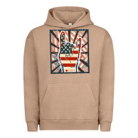 Pigment Burro Freedom rock hand Urban Hoodie - FaDigitalArtStudio