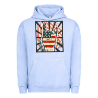 Pigment Grape Ice Freedom rock hand Urban Hoodie - FaDigitalArtStudio