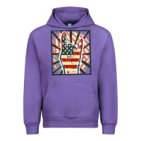 Tulip Freedom rock hand Urban Hoodie - FaDigitalArtStudio