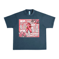 Midnight Navy cancer words Urban Heavy Tee - MaliasSmallBusiness