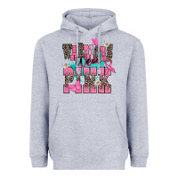 Heather Grey Warriors wear pink Cancer Awareness Heavyweight Hoodie - HowdyJamesFarm