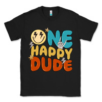 Black one happy dude Classic Tee - MaliasSmallBusiness
