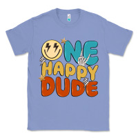 Colony Blue one happy dude Classic Tee - MaliasSmallBusiness