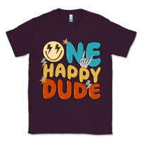 Plum one happy dude Classic Tee - MaliasSmallBusiness