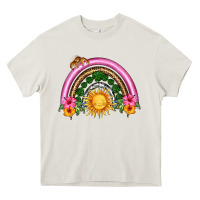 Cream summer sun rainbow Heavy Core Tee - HRA Design Shop