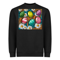 Black Easter eggs Heavyweight Sweatshirt - NancyCooperArtShop