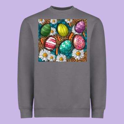 Easter Eggs Heavyweight Sweatshirt Designed By Nancycooperartshop