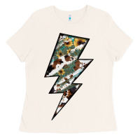 Bone Lightning Bolt Ladies Tee - JahusDesignShop