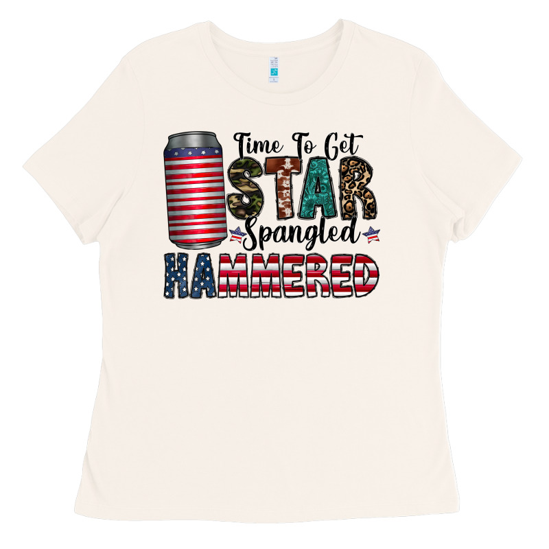 Star Spangled Hammered Ladies Tee by CowhideDigitalArt | Teevron