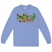 Christmas Dinosaurs Long Sleeve Tee | Teevron