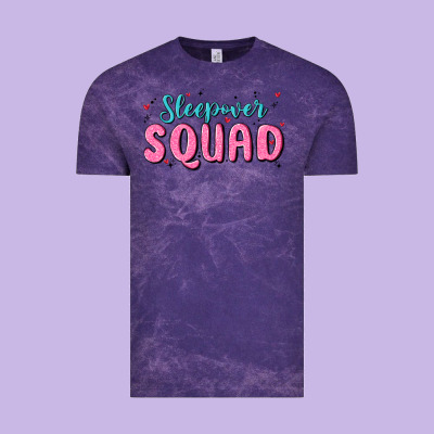 Sleepover Squad Vintage Tee Designed By Maliassmallbusiness