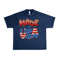 Navy made in usa Urban Heavy Tee - MaliasSmallBusiness
