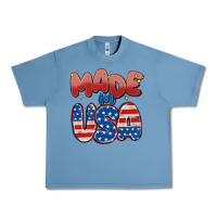 Pebble Blue made in usa Urban Heavy Tee - MaliasSmallBusiness
