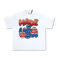 White made in usa Urban Heavy Tee - MaliasSmallBusiness