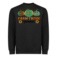 Black Orange glitter pumpkin Heavyweight Sweatshirt - NancyCooperArtShop