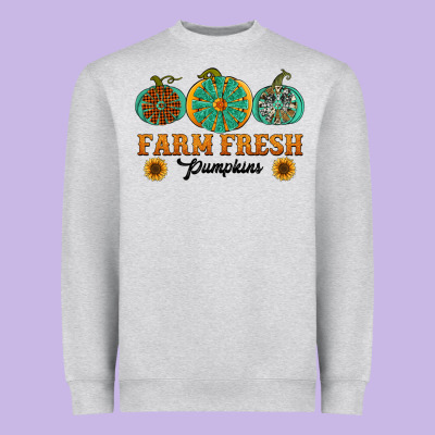 Orange Glitter Pumpkin Heavyweight Sweatshirt Designed By Nancycooperartshop