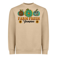 Mushroom Orange glitter pumpkin Heavyweight Sweatshirt - NancyCooperArtShop