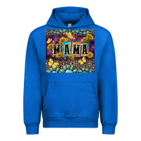 Cobalt Mama with sunflowers Urban Hoodie - FaDigitalArtStudio
