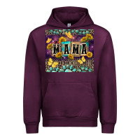 Mauve Wine Mama with sunflowers Urban Hoodie - FaDigitalArtStudio