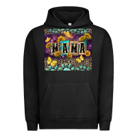 Pigment Black Mama with sunflowers Urban Hoodie - FaDigitalArtStudio