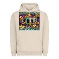 Pigment French Oak Mama with sunflowers Urban Hoodie - FaDigitalArtStudio