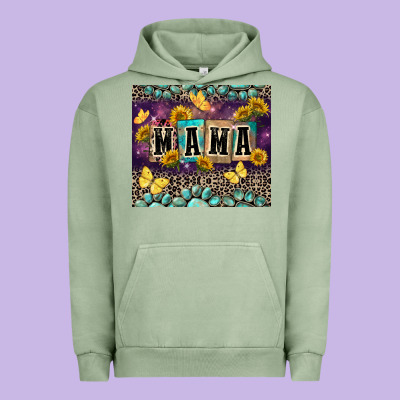 Mama With Sunflowers Urban Hoodie Designed By Fadigitalartstudio