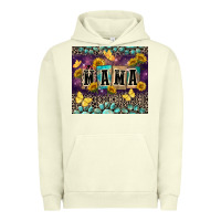Pigment Pistachio Mama with sunflowers Urban Hoodie - FaDigitalArtStudio