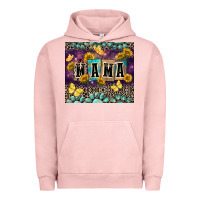 Pigment Salmon Mama with sunflowers Urban Hoodie - FaDigitalArtStudio