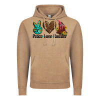 Vintage Coffee peace love rooster Vintage Hoodie - BarkalooDesign