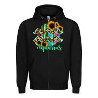 Black Aquarius Zodiac Zipper Hoodie - Bettercallsaul