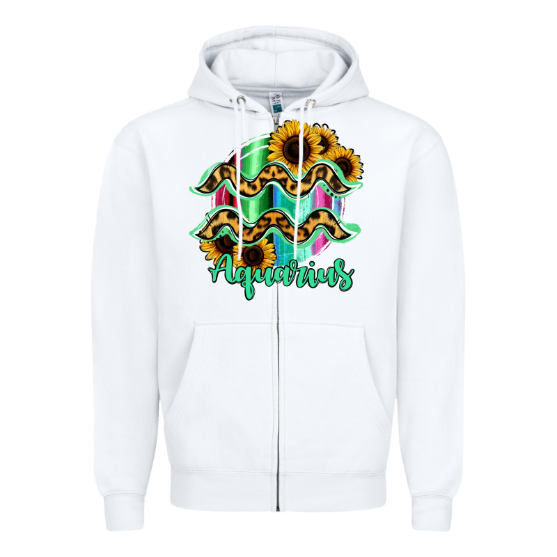 Aquarius Zodiac Zipper Hoodie by Bettercallsaul | Teevron