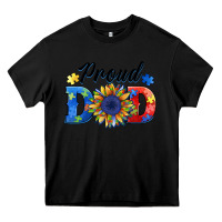 Black proud dad autism Heavy Core Tee - BarkalooDesign