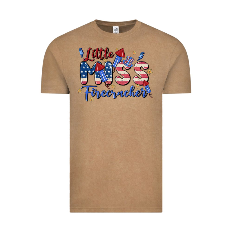 Little Miss Firecracker Vintage Tee by MaliasSmallBusiness | Teevron