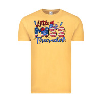 Vintage Mustard little miss firecracker Vintage Tee - MaliasSmallBusiness