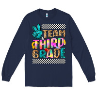 Navy team third grade Long Sleeve Tee - NancyCooperArtShop