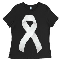 Black lung cancer ribbon fa element Ladies Tee - FaDigitalArtStudio