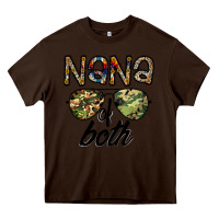 Chocolate Brown nana of both Heavy Core Tee - CowhideDigitalArt
