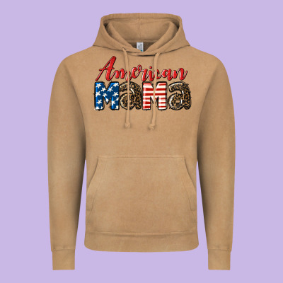 Western American Mama Vintage Hoodie Designed By Lillyallendesigns