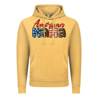 Vintage Mustard Western American Mama Vintage Hoodie - LillyAllenDesigns