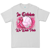 Dove Grey in october we wear pink breast cancer valleybal Premium Tee - JahusDesignShop