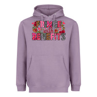 Lavender Fringe with benefits Valentine's Day Heavyweight Hoodie - HowdyJamesFarm