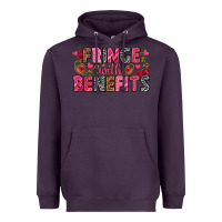 Plum Fringe with benefits Valentine's Day Heavyweight Hoodie - HowdyJamesFarm