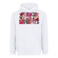 White Fringe with benefits Valentine's Day Heavyweight Hoodie - HowdyJamesFarm