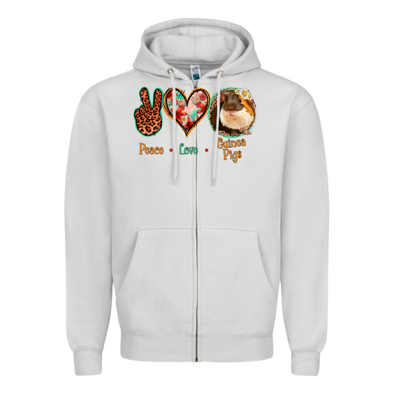 Peace Love Guinea Pigs Zipper Hoodie by Bettercallsaul | Teevron