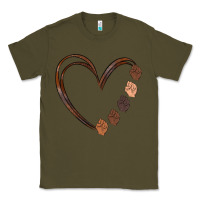 Army Green black history melanin Classic Tee - MaliasSmallBusiness