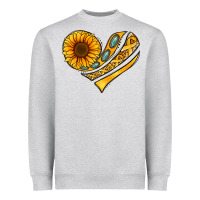 Childhood Cancer Awareness Heart Heavyweight Sweatshirt | Teevron