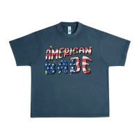 Midnight Navy American babe Urban Heavy Tee - MaliasSmallBusiness