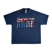 Navy American babe Urban Heavy Tee - MaliasSmallBusiness